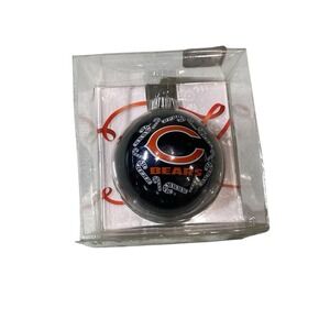 NFL Chicago Bears Glass Ornament Globe Holiday Christmas‎ Decoration